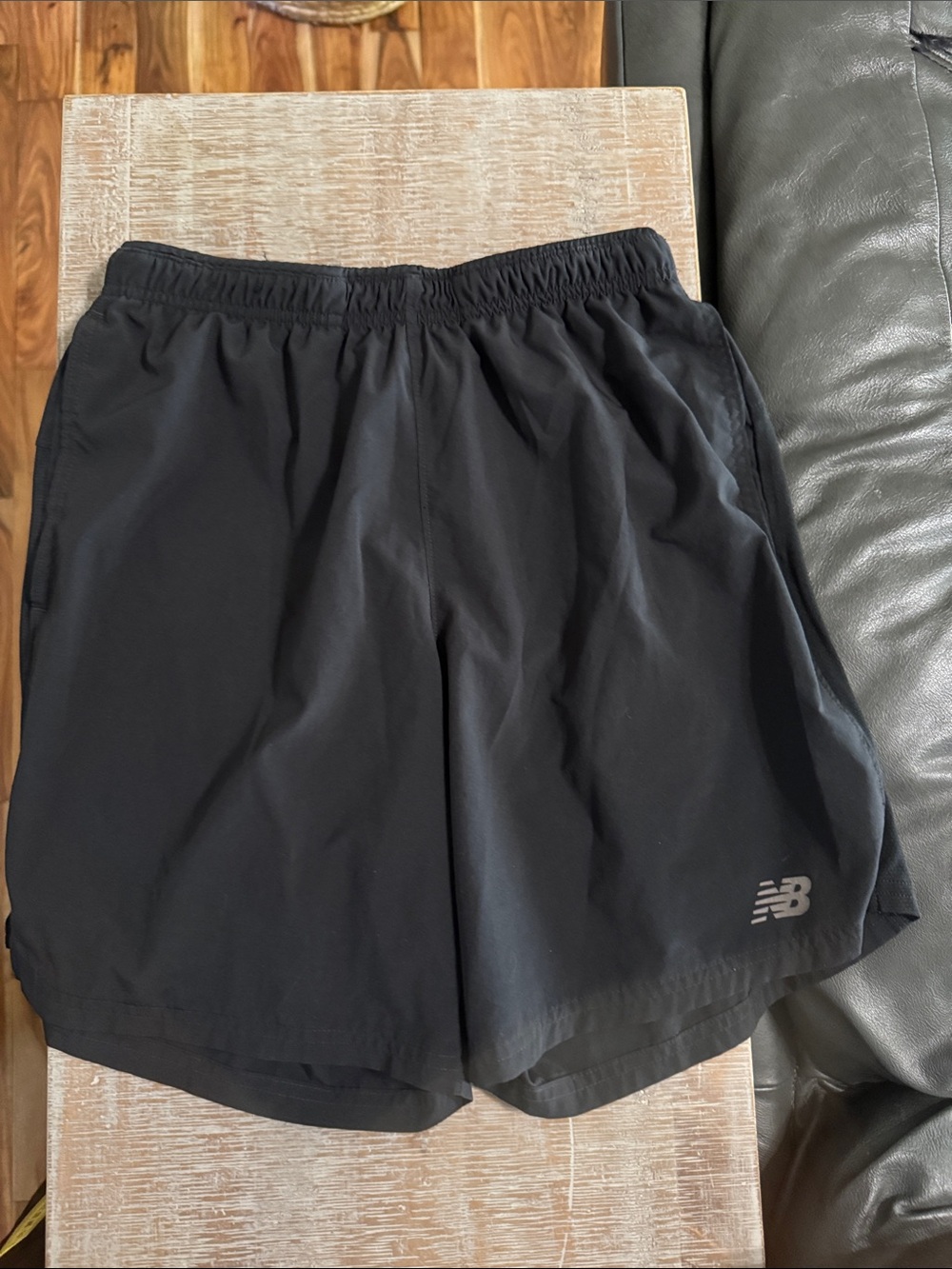 New Balance Men's Black Athletic Running Shorts- Medium